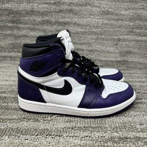 Nike Air Jordan 1 High Court Purple White size 8 555088-500 OG Retro